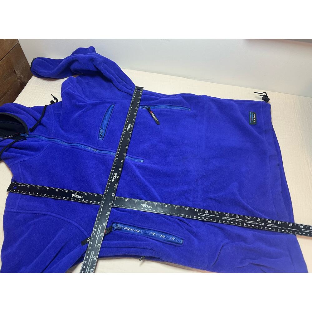 90 Vintage LL Bean Polartec Windbloc‎ Series Fleece Blue/Purple Woman Size M - Picture 3 of 6